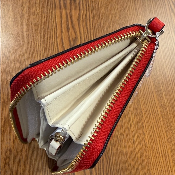 Kate Spade Red Zip-Around Wallet; NWOT - Picture 6 of 8